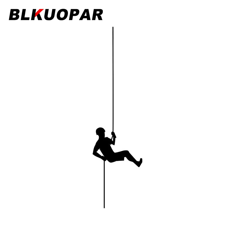 BLKUOPAR for  Simple Black Rappelling Silhouette Car Sticker Creative Decal Scratch-Proof Laptop Street Signs Surfboard Decor