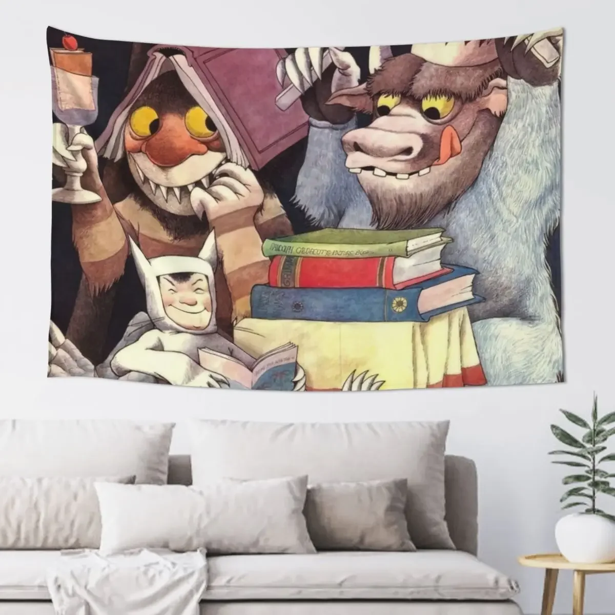 Maurice Sendak Tapestry Custom Room Decorations Aesthetic Tapestry