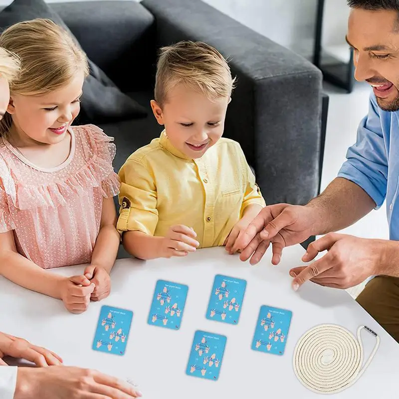 Cradle String Game Toy Hand Rope Puzzle Trick Interactief speelgoed Educatief String Speelbal Handtouw voor 3 jaar oude jongens en meisjes