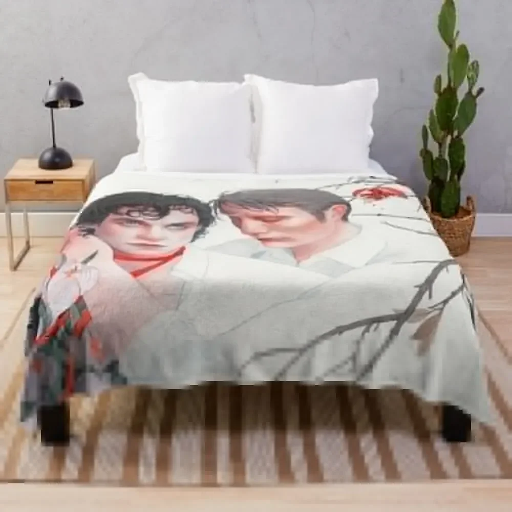 

Hannibal AU / Hannigram Throw Blanket Soft Plush Plaid Bed linens halloween Blankets Sofas Of Decoration Blankets