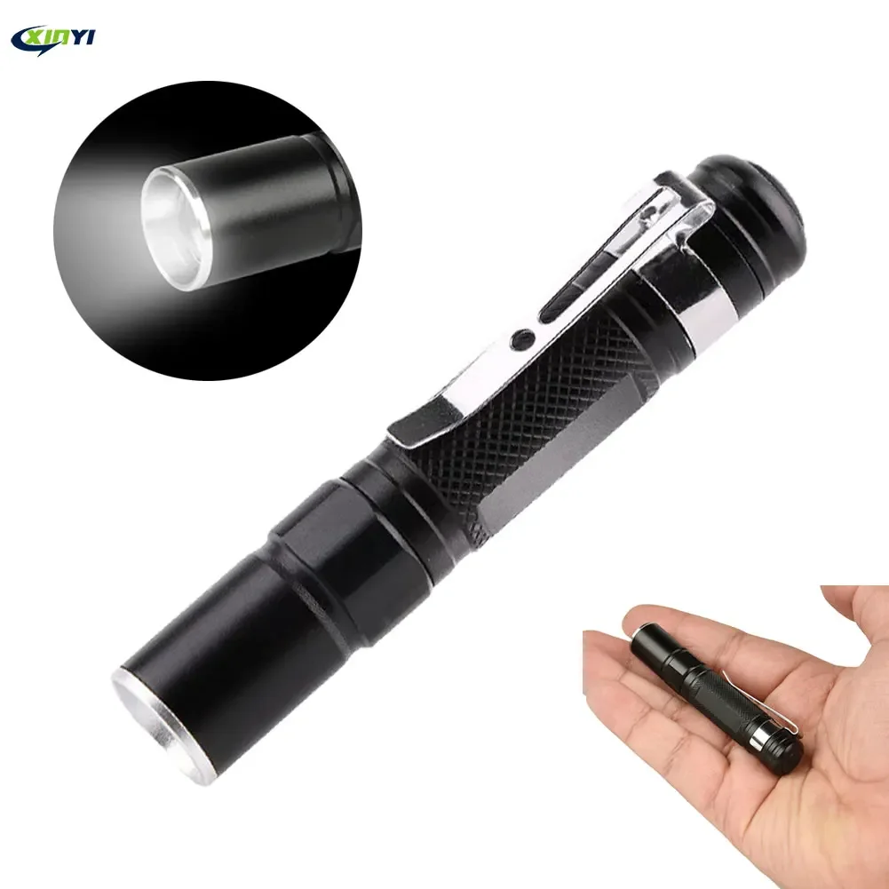 MINI Pocket Torch Powerful LED Lantern AAA Battery for Camping Hunting Portable Mini Pen LED Flashlight Waterproof Pen Light
