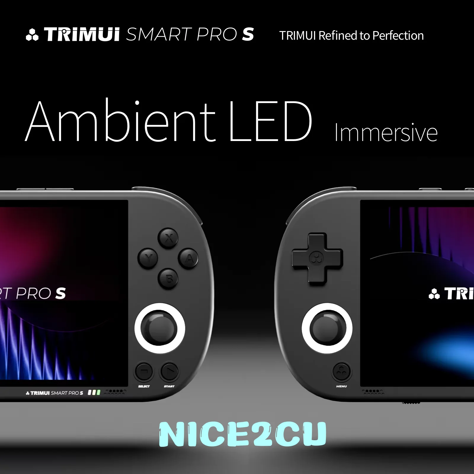 Trimui Smart Pro S Handheld Game Console 4.96\'\' IPS Screen Linux System Joystick RGB Lighting Retro Video Game Smartpros Gifts