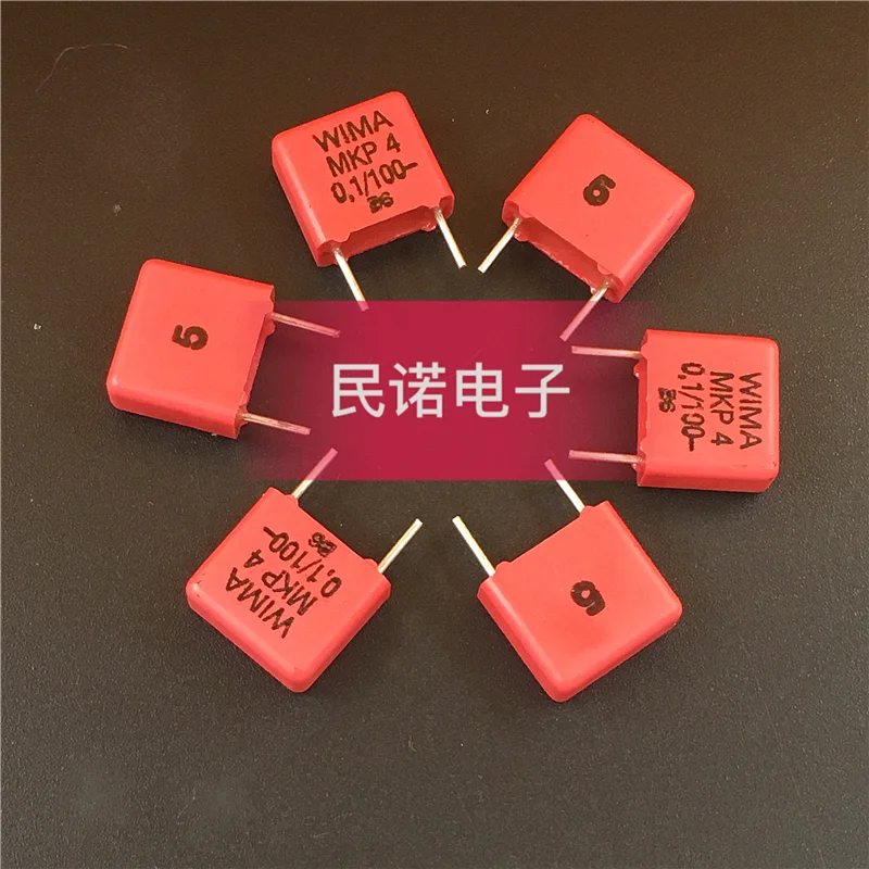 5/10/20/50pcs German WIMA Film Capacitor MKP4 100V 0.1UF 100V104 100NF Pitch 7.5mm Audio passive capacitor