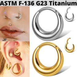 1PC G23 Titanium Nose Septum Ring Cartilage Earrings Hoop Helix Conch Piercing Ear Cartilage Tragus Ear Lobe Piercing Jewelry