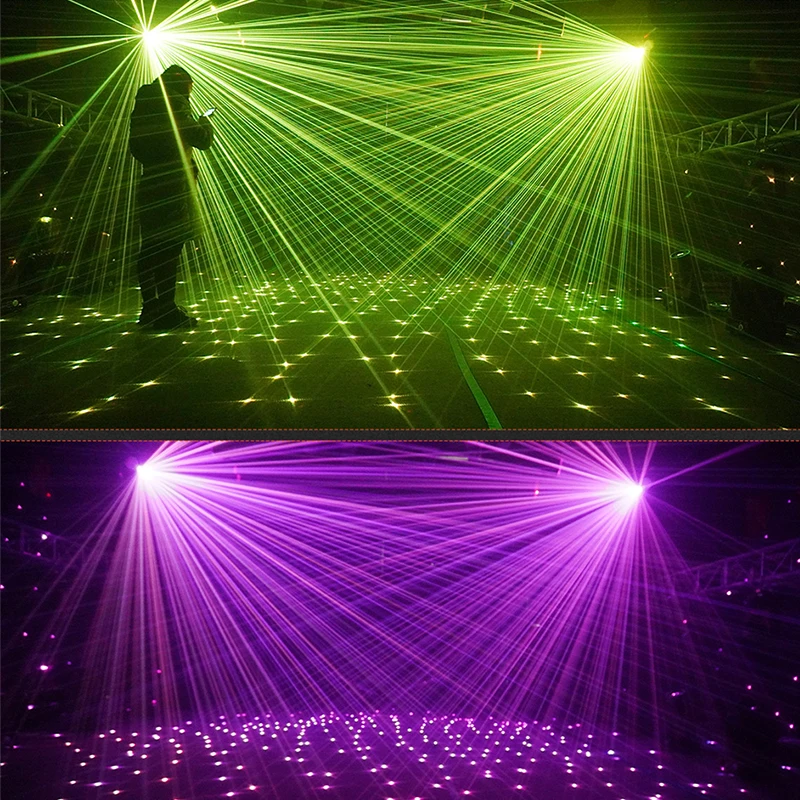 Imagem -06 - Rgb Firefly Laser Light Dmx Starry Sky Laser Lights dj Beam Efeito de Palco para Festa Clube Natal