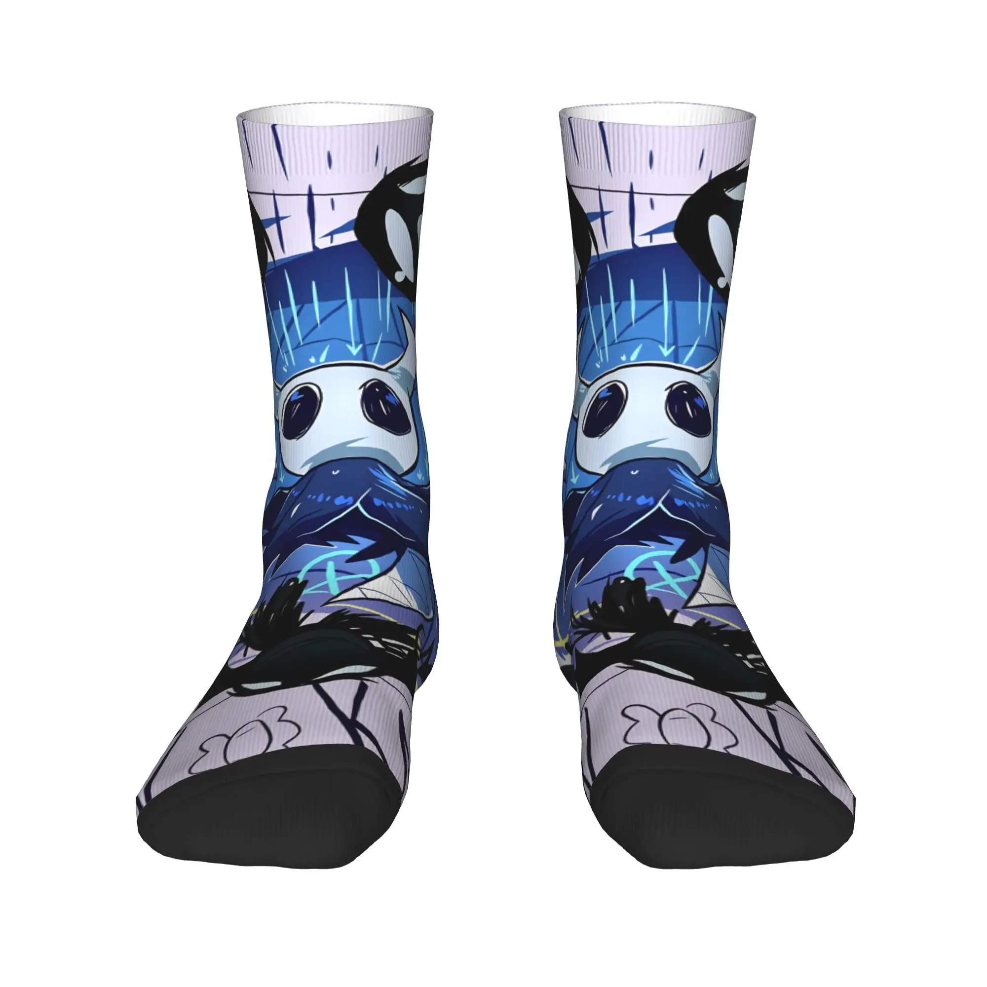 Hollow knigth  Socks  Gothic Stockings Winter Anti Sweat Men's Socks Comfortable Graphic Cycling Socks