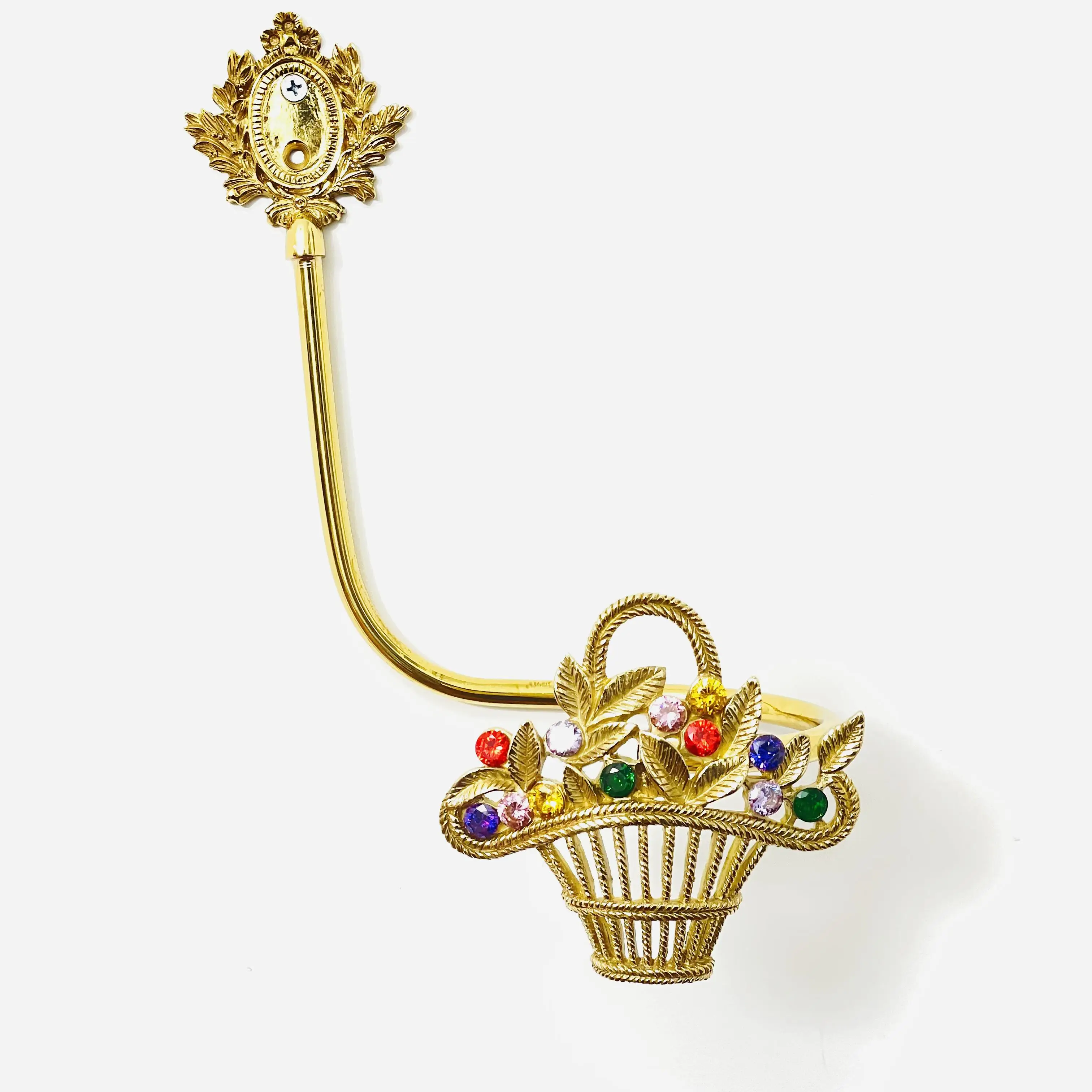 Handgefertigte Vorhanghaken aus Messing für die Fensterdekoration