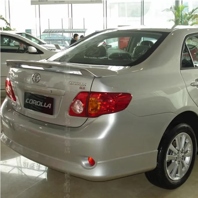 For Toyota Corolla Spoiler ABS Material Car Rear Wing Primer Rear Spoiler 2006-2013 Rear Wing Spoiler With Led Light