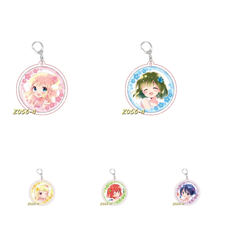 

6Cm Kin-iro Mosaic Anime Acrylic Keychain Cartoon Diy Creative Homemade Bag Decoration Pendant gift
