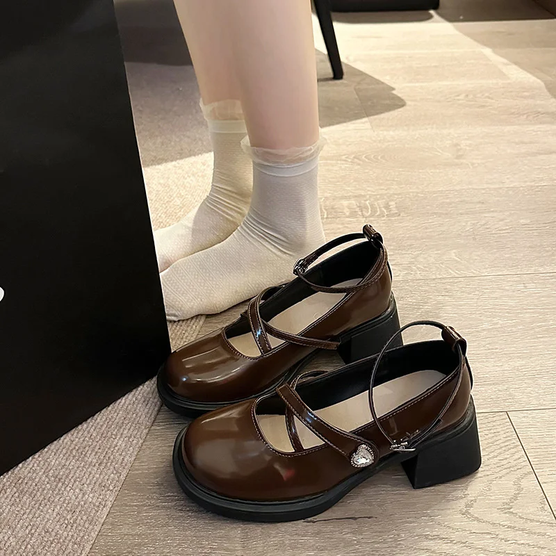 Liefde JK Taart Schoenen Japan Lolita Kawaii Punk Landmine Hoge Hakken Dikke Zolen Meisje Spons Schoenen Verhogen Hoogte 5-8 cm Taart Schoenen