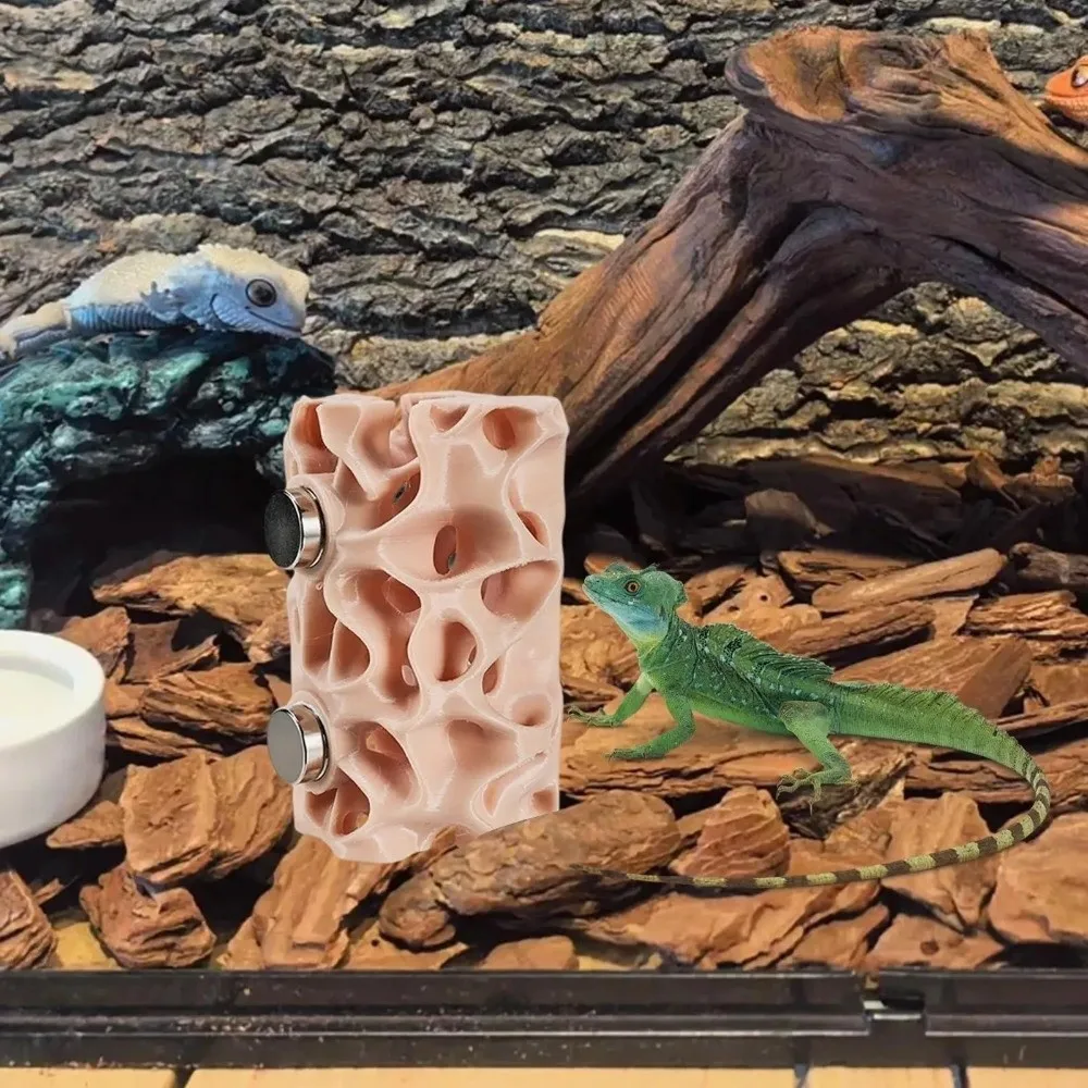 

Ventilated Structure Jumping Spider Habitat Innovative Climbing Tunnel Magnetic Reptile Shelter Plastic Gecko Habitat