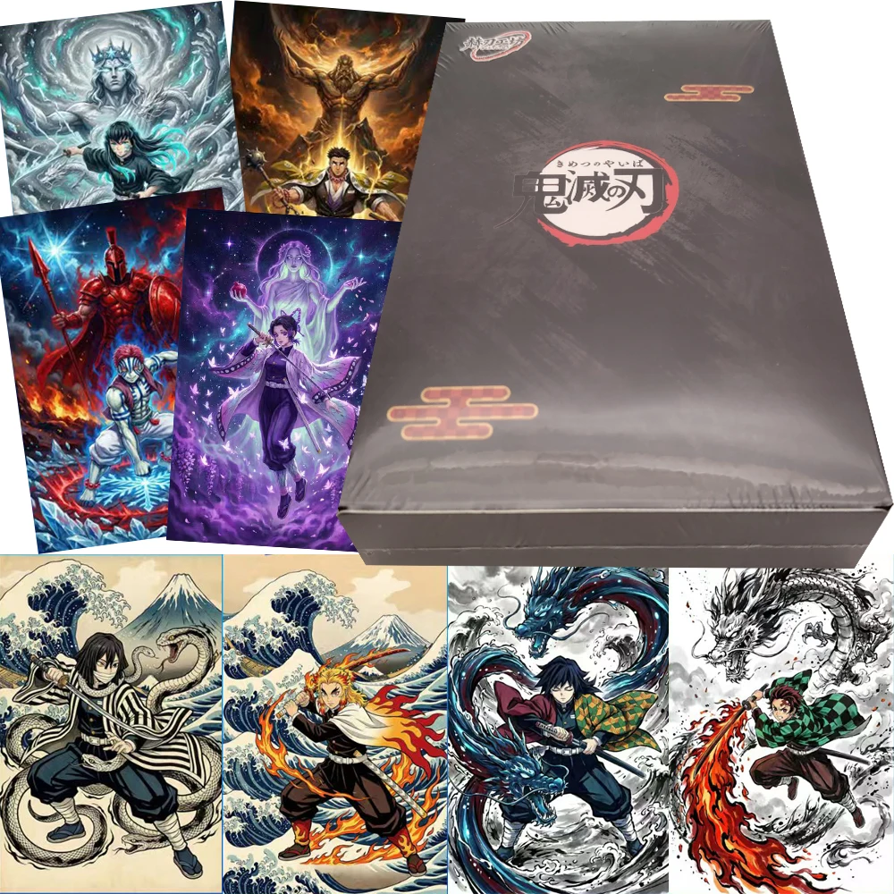 

Wholesale Demon Slayer Color Paper Collection Cards for Children Anime Charming Character Exclusive Rare Limited Cards Xmas Gift