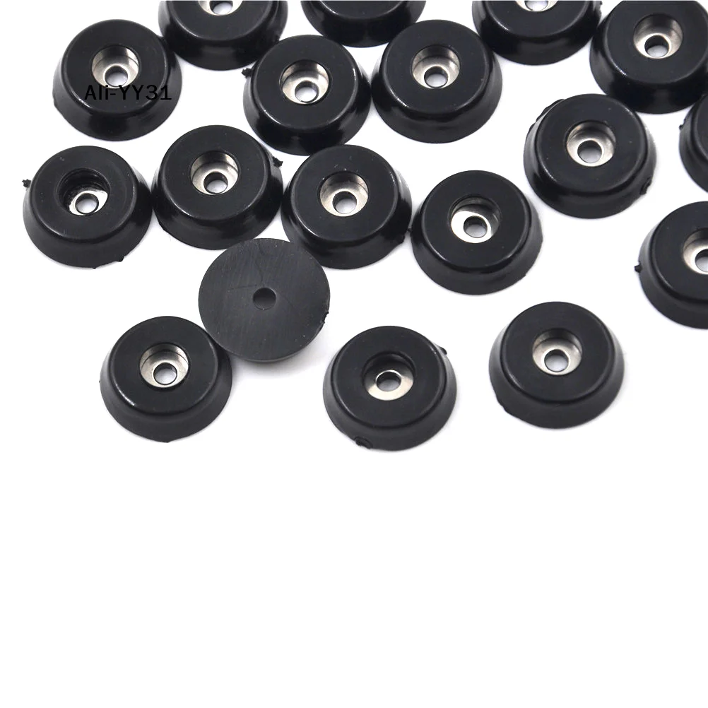 【WTh】【T6G1】20 Stück/Set 2026 Neue Schwarze Gummi-Tischbein- und Stuhlbeinpolster, Bodenschutz für DIY-Möbelersatz