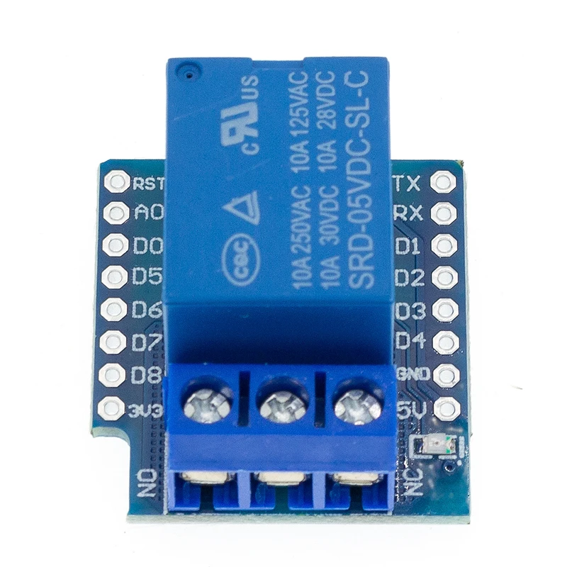 1Set One Channel D1 Mini Relay Shield D1 Mini Relay Module for   ESP8266 Development Board 1 channel