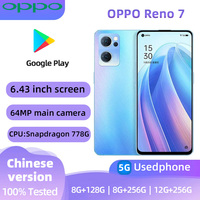 oppo Reno7 5G Android CPU Qualcomm Snapdragon 778G 6.43 inches 256GB ROM Screen 64MP camera 4500mAh charge used phone