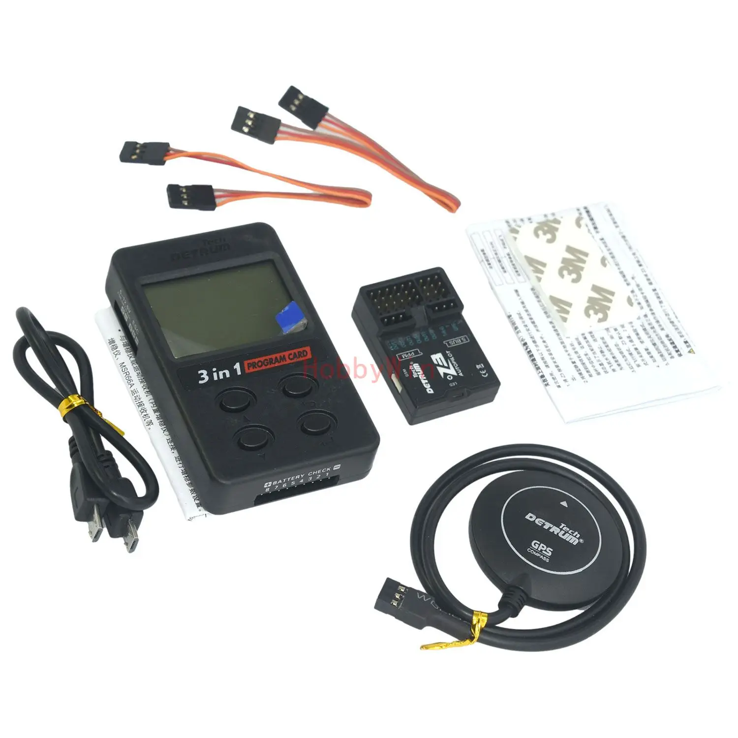 Dynam Detrum Z3 Flight Controller Nitro Version (GPS & 3in1 Program Card Combo)