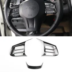 JXKaFa For Subaru Forester 2013 2014 2015 Car Steering Wheel Decoration Bezel Cover Trim ABS Styling Moldings 3pcs