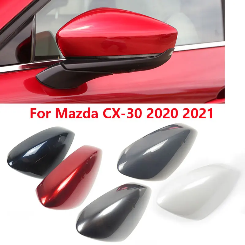 

For Mazda CX-30 CX30 2020 2021 Car Outside Rear View Mirror Cap Wing Door Side Cover Shell House Lid