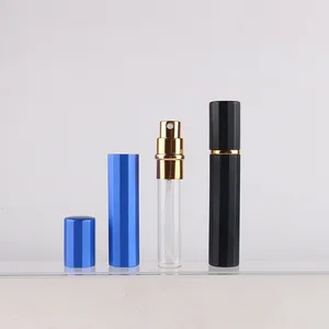 8ml New Glass Perfume Bottle Refillable With Spray Atomizer Bottle Portable Mini Scent Pump Travel