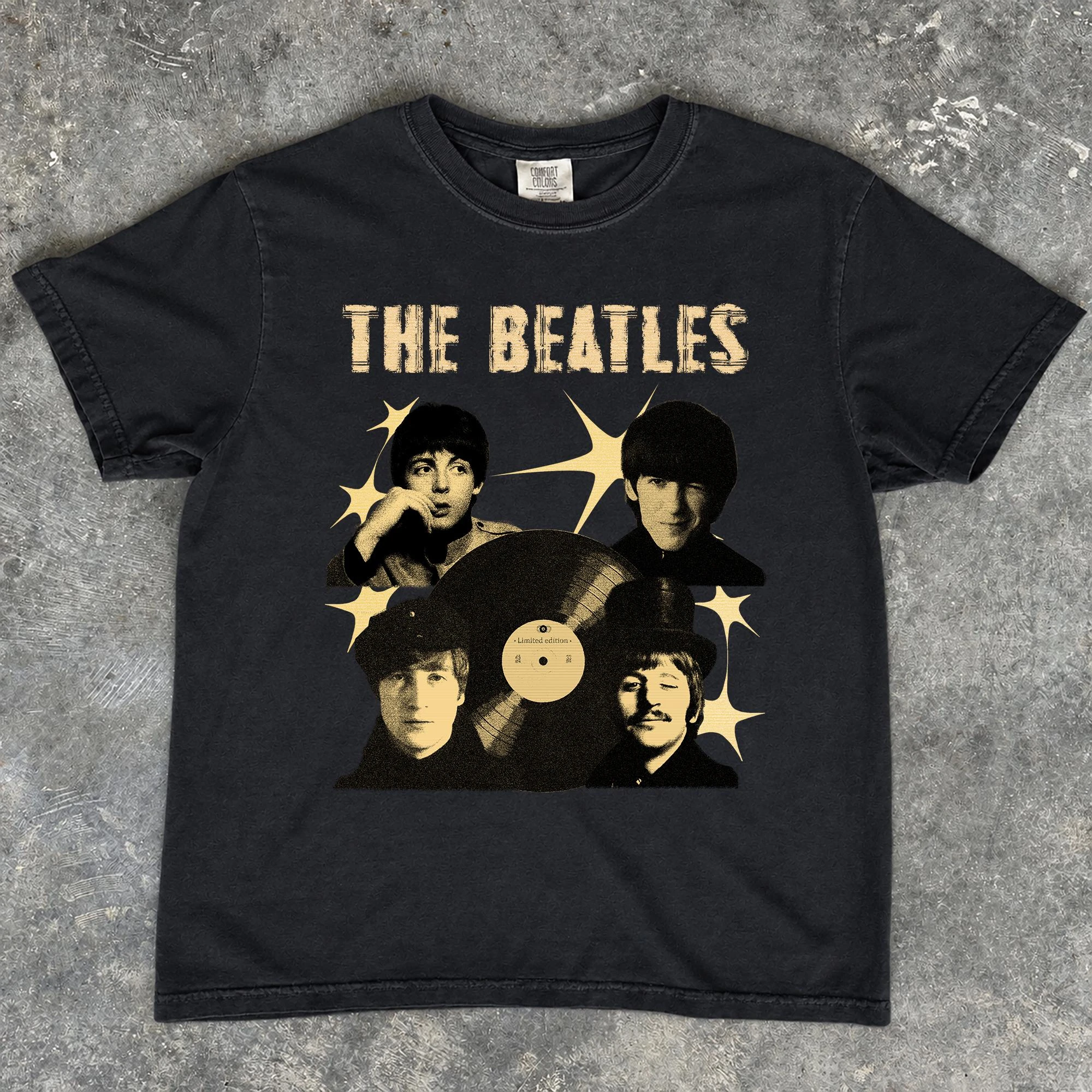The Beatles Shirt Vintage British Rock Band Graphic Tee 2026 Summer New Men's Women's Cotton Oversized T-shirt Street Wear Y2K