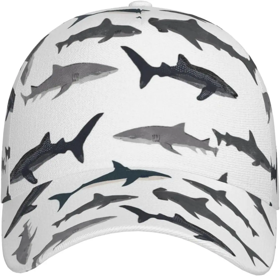 Funny Shark Cap Cat Baseball Cap Shark Sun Hat Adjustable Cap Cute Hat Trucker Hat for Women Men