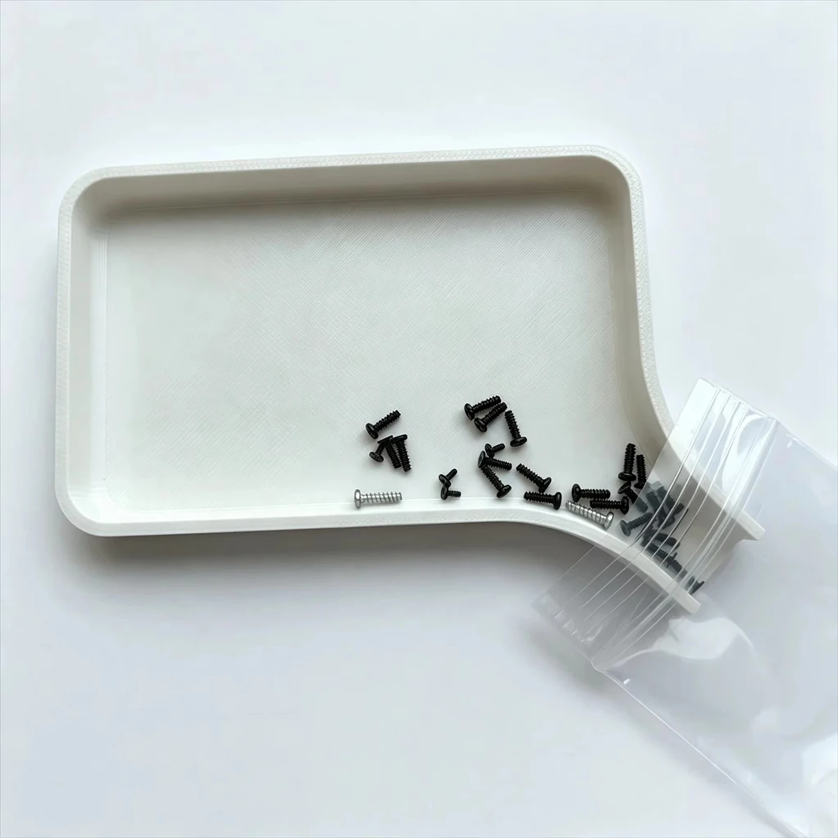 3D Printed Storage Tray Single-Slot Screw Storage Tray Suitable for Ps5 Controller Repair Hardware Small Parts Organizer Portable Flat-Bottomed Sorting Tray