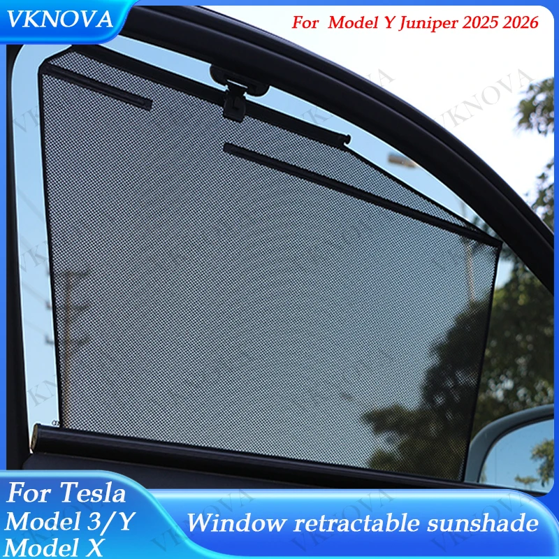 4/2Pcs Heat Shield For Tesla Model 3 Y X  Side Windshield Sunshade Customized Fit Car Sunshade UV Protection Auto Accessories