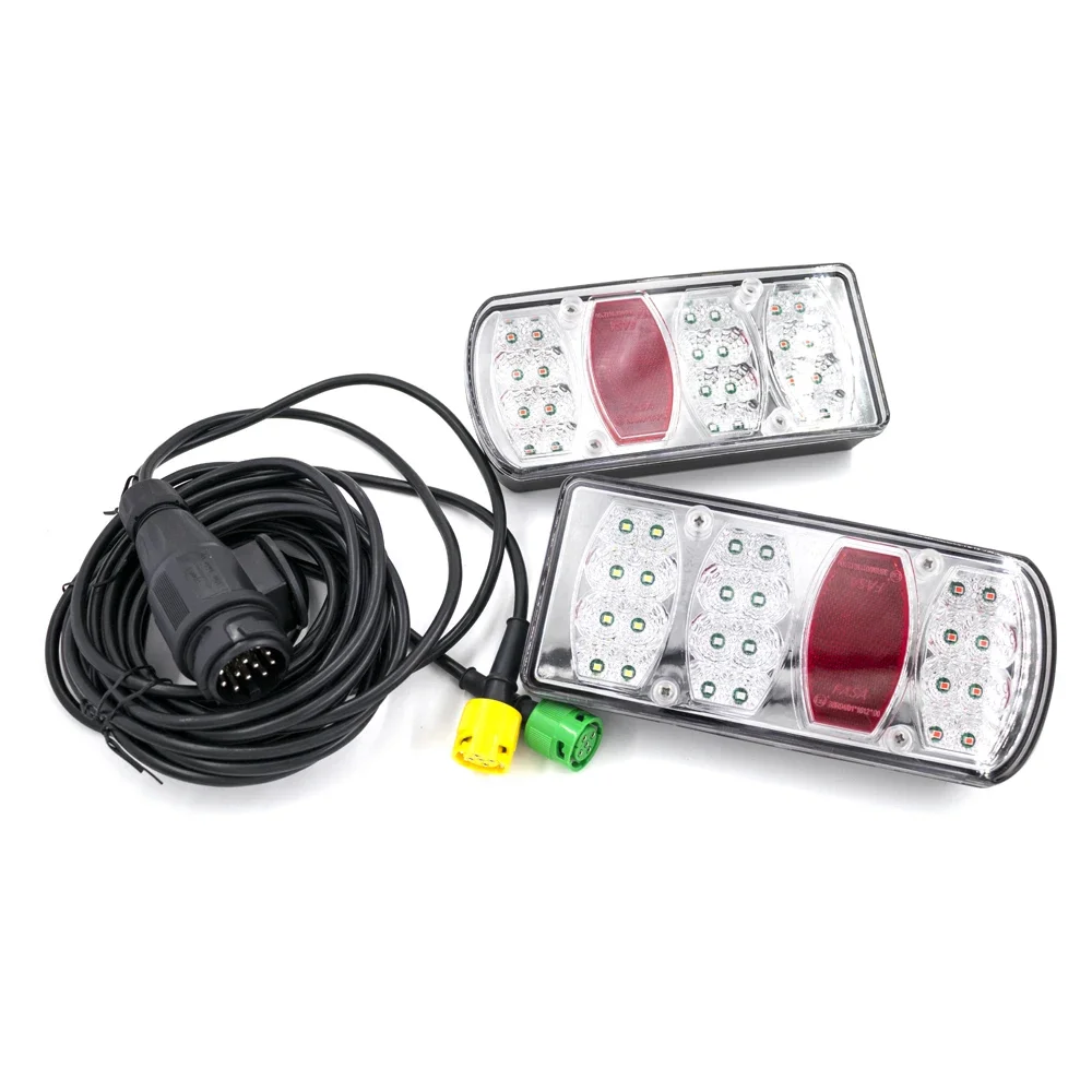 1Set 12V 13 Pin Plug 5.5m Cable Wiring Harness LED Tail Light Rear Stop Brake Light Signal Lamp Caravan Lorry Car Truck Trailer