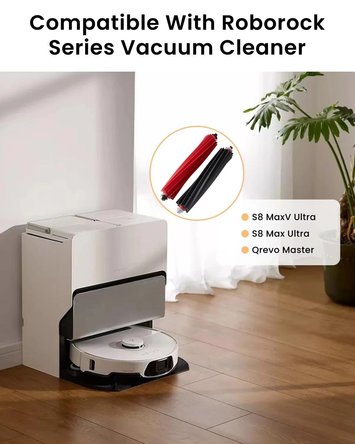 

Основная щетка Роликовые щетки для Roborock S8 MaxV Ultra, S8 Max Ultra, Qrevo Master, Qrevo Slim, V20 Аксессуары для пылесосов