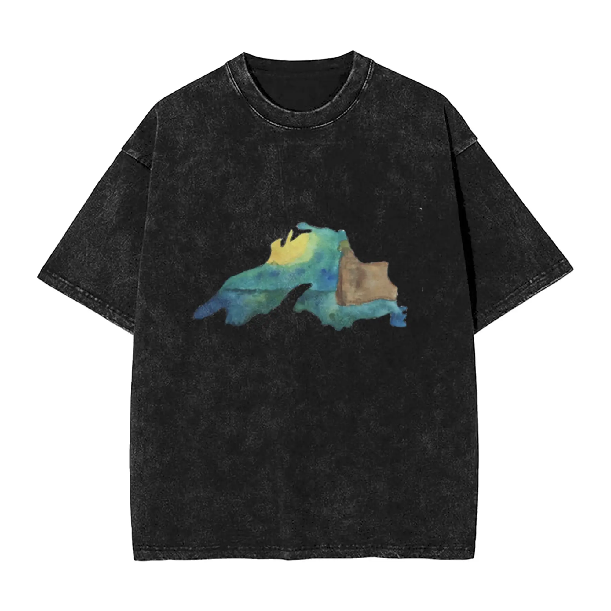 Madeline Island in Lake Superior  Unique Chic A T-Shirt Oversized Short Sleeve Men's Women's Cotton Tees Tops