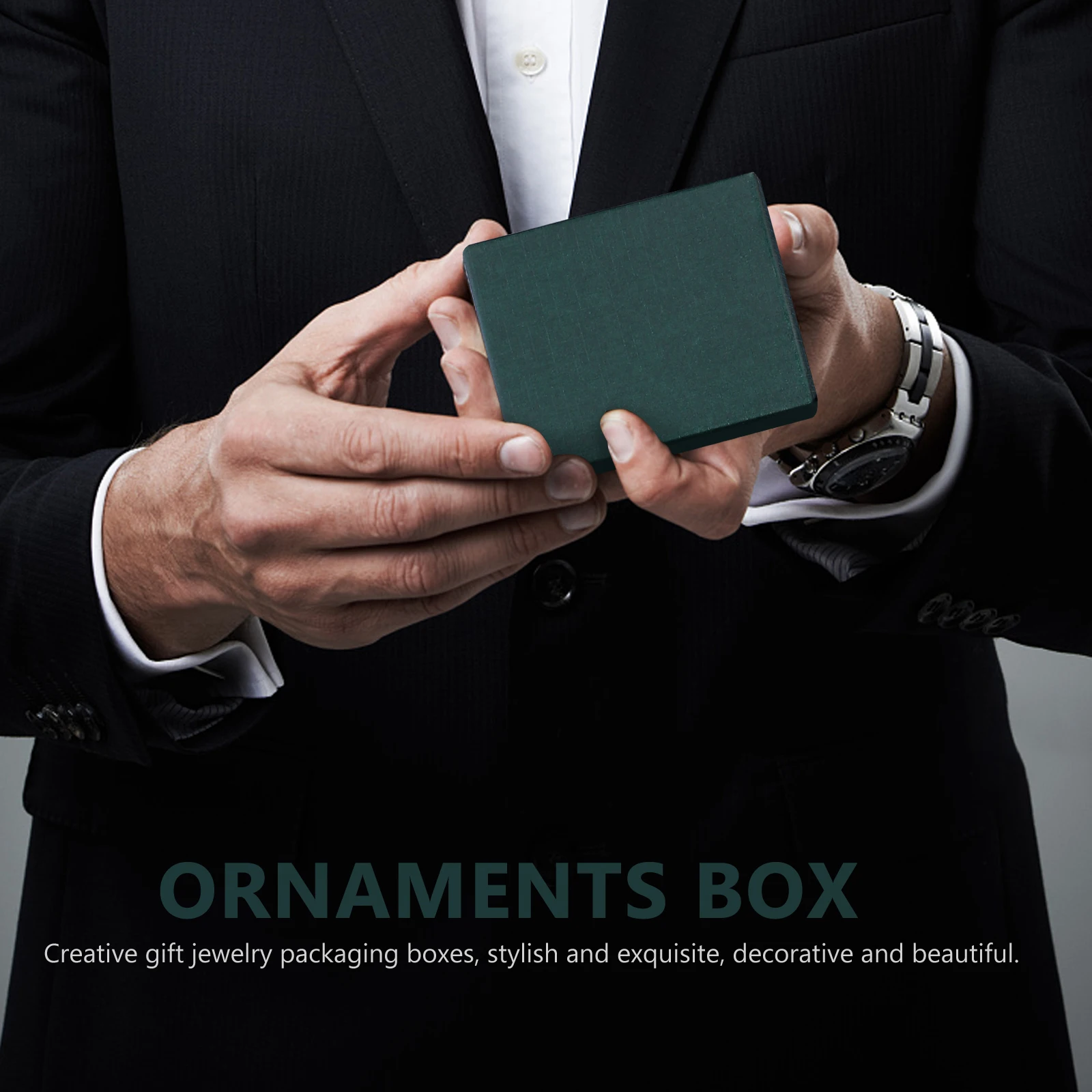 

10Pcs Jewelry Boxes Stylish High-End Cardboard Sponge Storage for Necklace Earrings Choker Gift Packaging Portable
