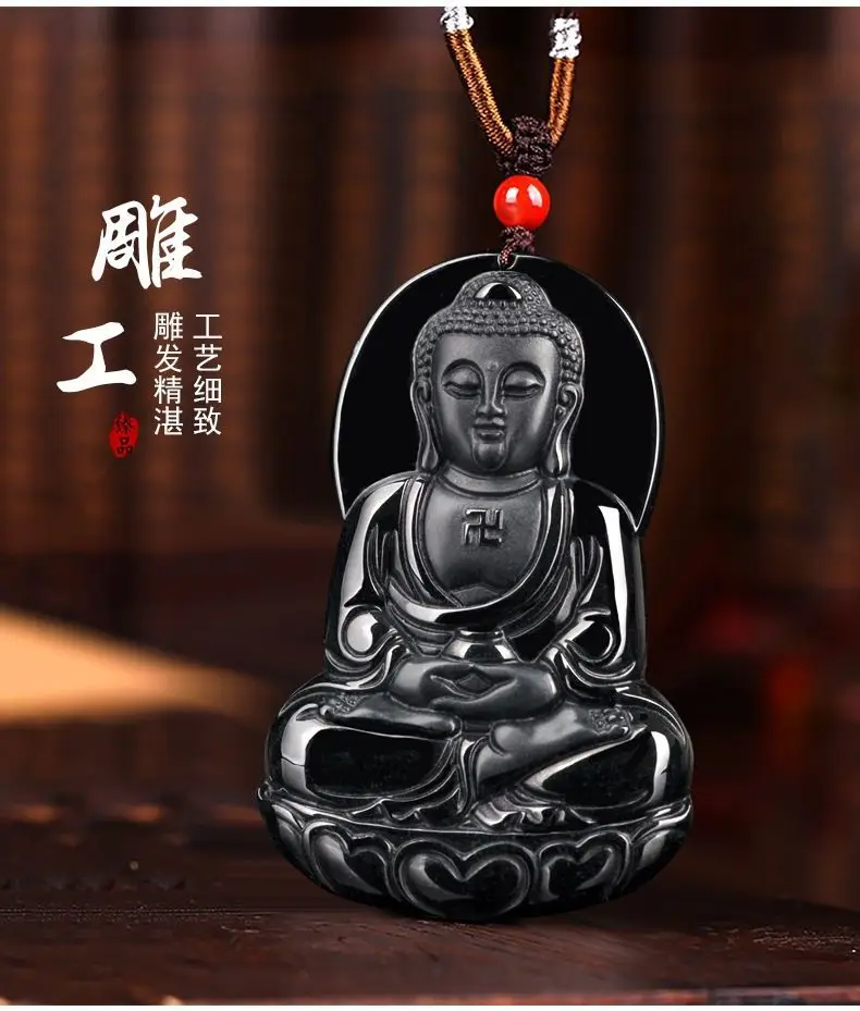 Natural Burmese Jadeite Buddha Pendant Necklace Accessories Real Jade Gemstone Jewelry Fashion Vintage Designer Gifts for Women
