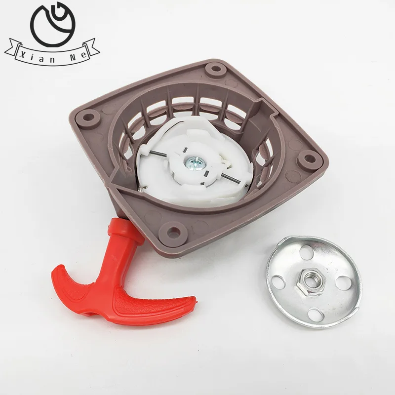 New Rewind Recoil Starter Pulley Plate Kit For 139 Engine Motor 4 Stroke Brush cutter Trimmer 139F 34.6cc Lawn Mower Spare Parts