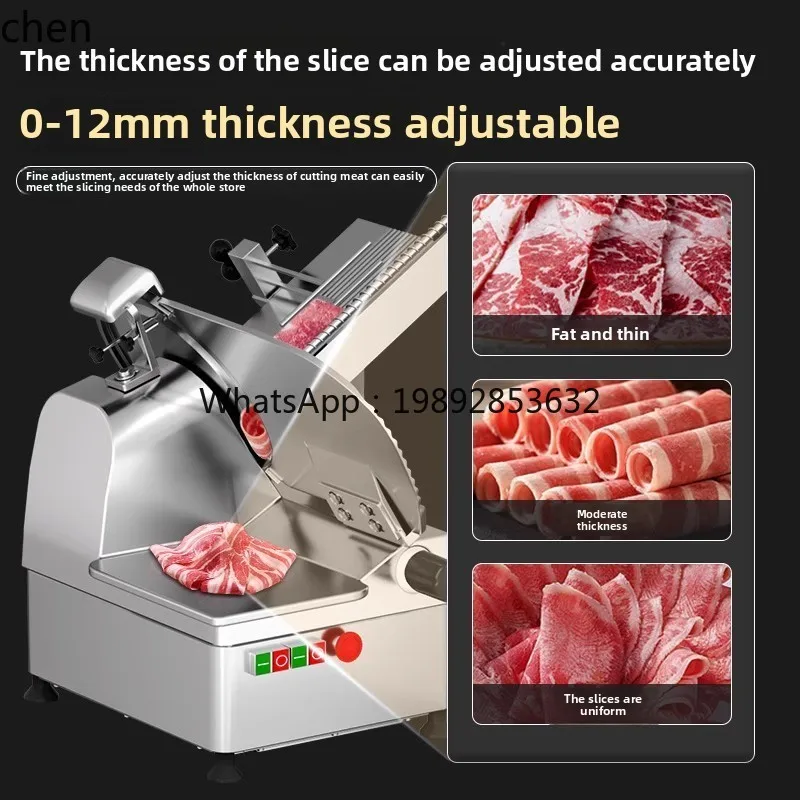 BB  Automatic Slicer Commercial Hot Pot Shop Lamb Roll Meat Planer Beef Roll Slicer Meat Cutting Machine