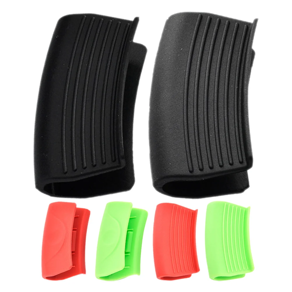 

3Pairs Silicone Cookware Handle Sleeves Heat Resistant Grip Covers Pot Skillet Griddle Pan Protector Oven Microwave Use