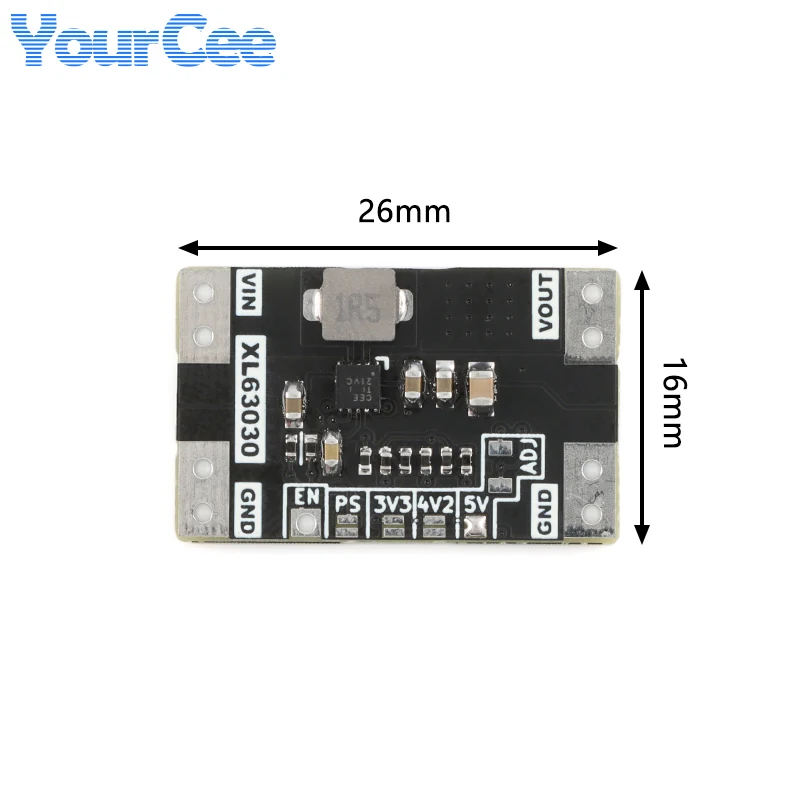 XL63030 Automatic Voltage Boost Buck Power Module Low Ripple Lithium Battery Stabilized Low Voltage Step Up Down TPS63030