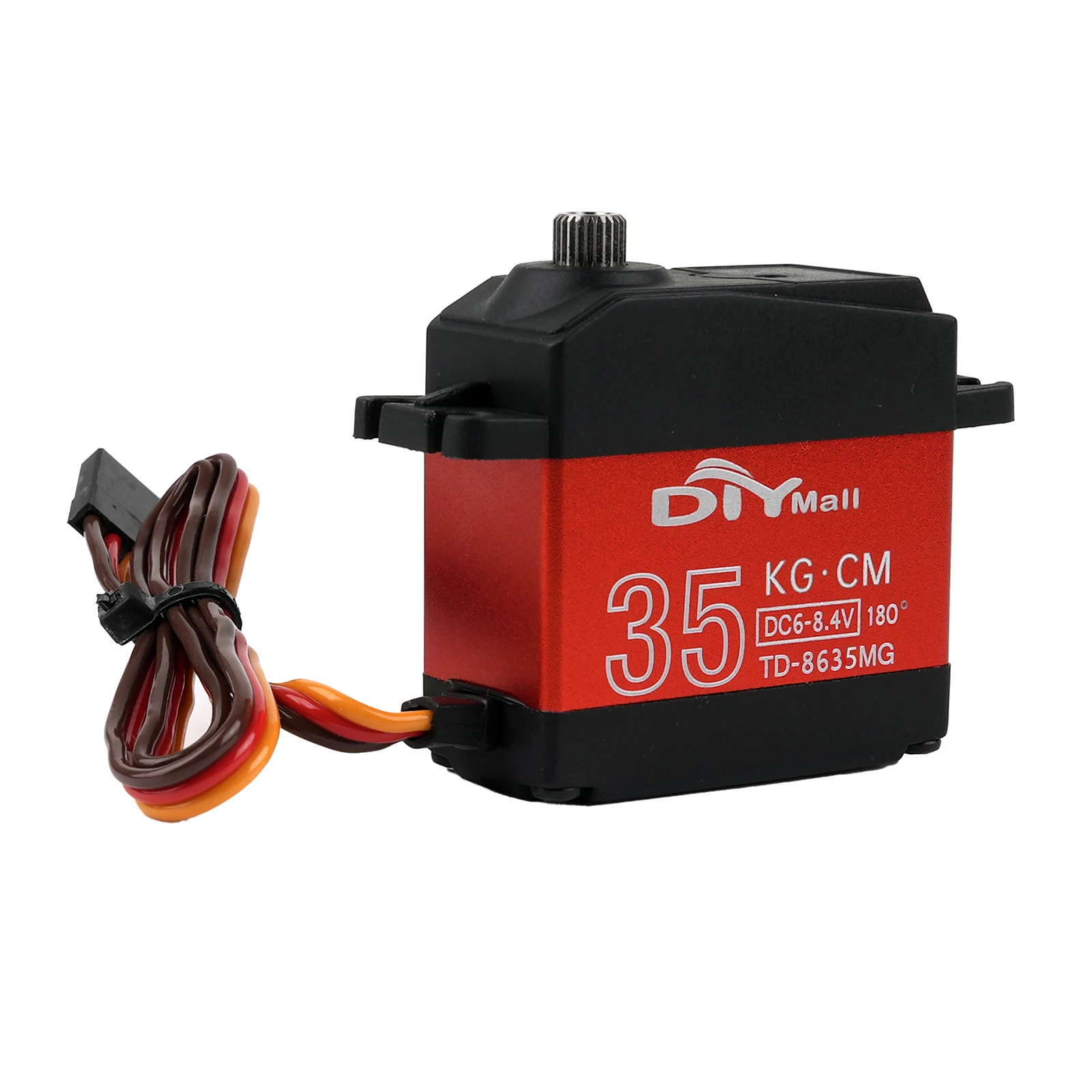 Motore servo con spazzole di carbone digitale TD-8635MG da 35 kg. cm 180 ° /270 ° /360 °   Servo standard per giocattolo modello robot aereo per auto RC