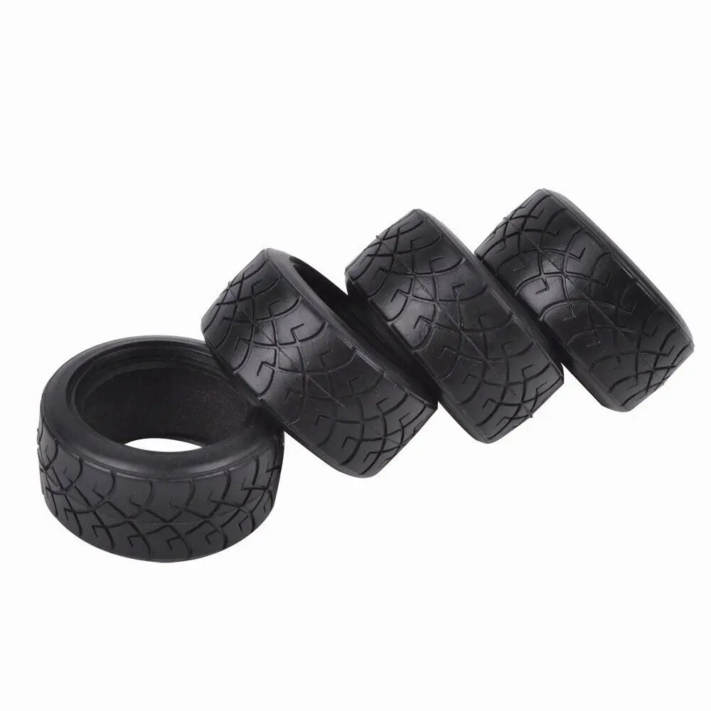 4PCS Soft Tires for Tamiya M-03 M-04 M-05 M-06 M-07 M-Chassis Touring 1:10 RC On Road Car