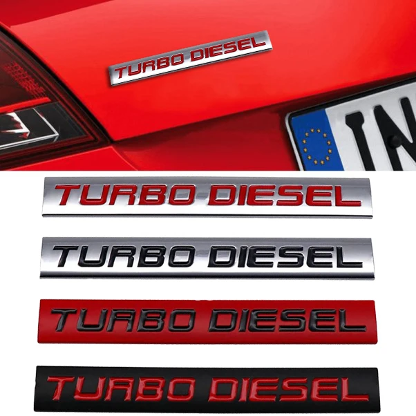 Car Body Side Sticker Rear Decal Badge Turbodeisel Logo for VW Infiniti Chevrolet Land Rover JEEP MINI Lexus Honda Subaru Toyota