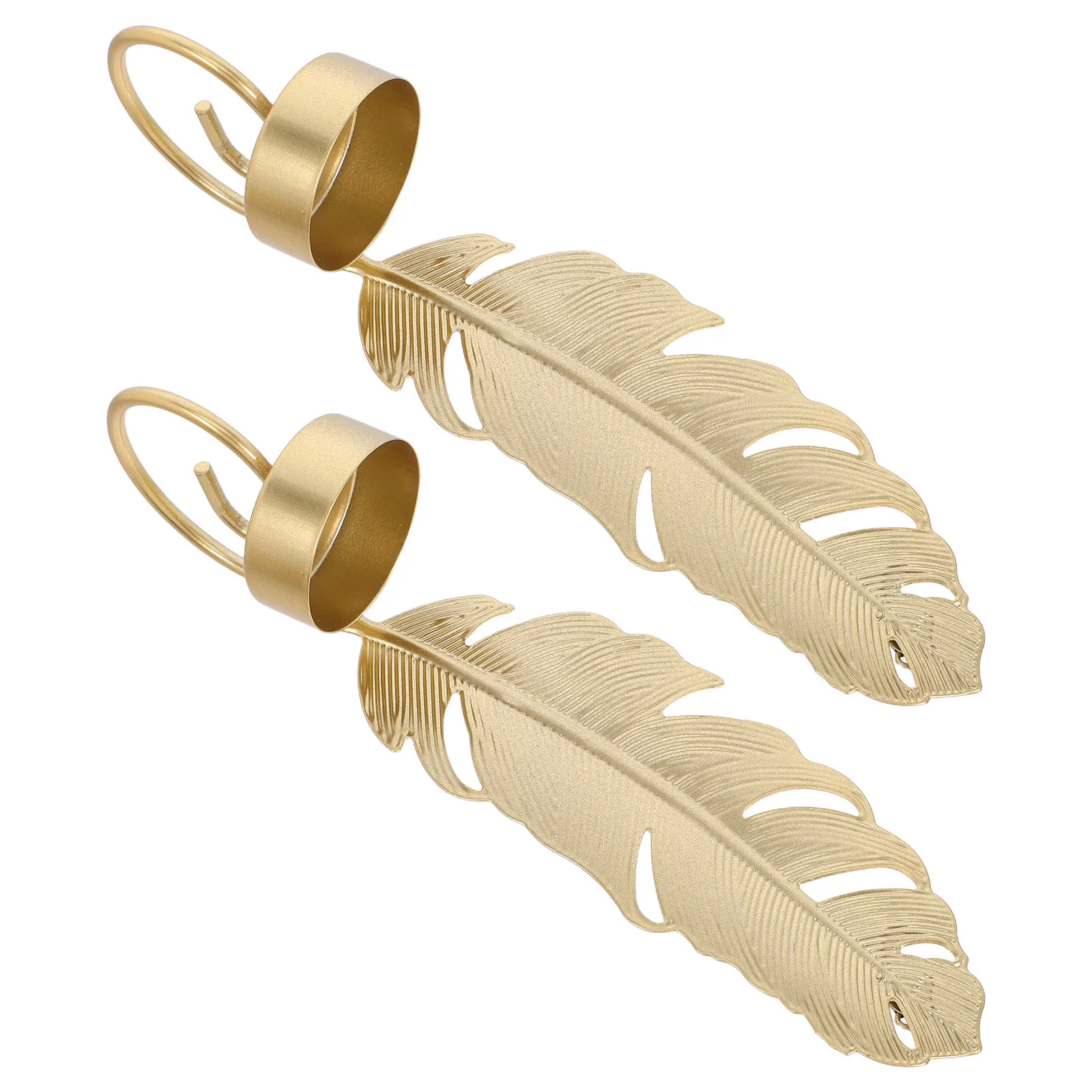 

2Pcs Wall Sconce Holder Leaf Design Iron Decorative Home Wall Mounted Stand Rustic Style Candlestick Decor