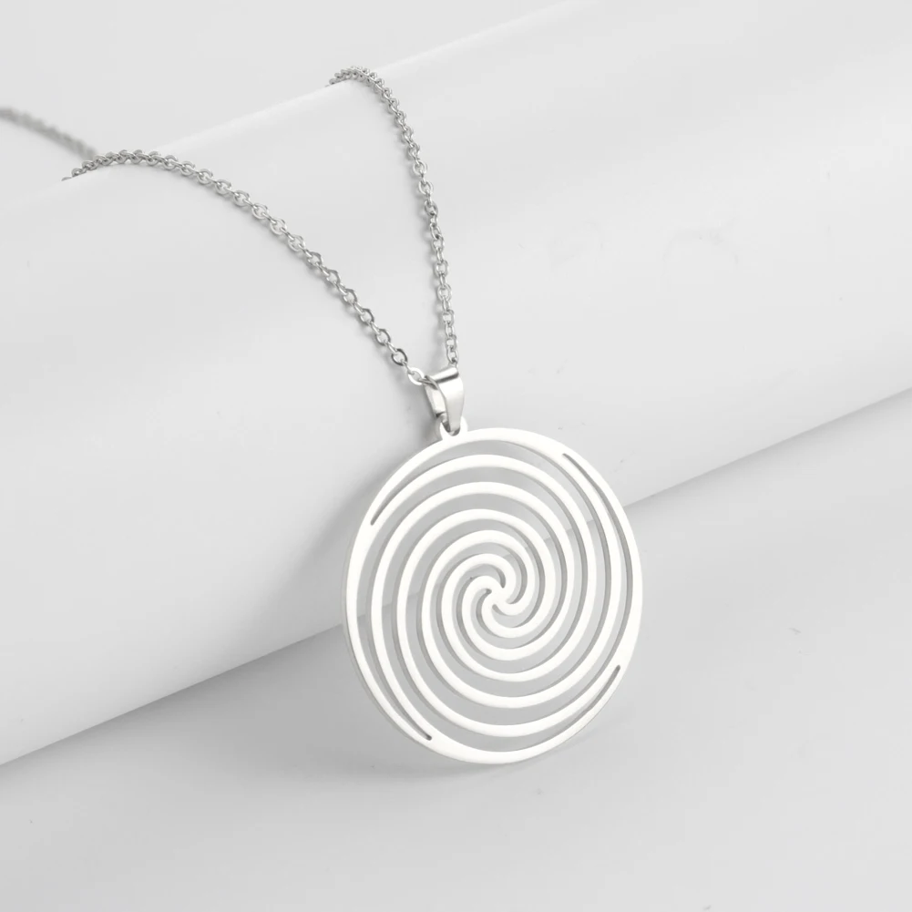 Reiki Cho Ku Rei Halskette Heilung Energie Yoga Power Anhänger Heilige Geometrie Schutz Amulett Edelstahl Schmuck Amulette für Glück und Schutz mächtige Amulette geistiger Schutz Reiki Heilmittel – Detail 20