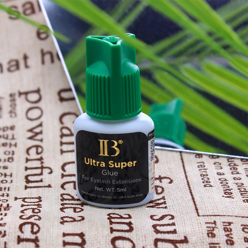 1 bottiglia IBeauty Ultra Super Colla Estensione ciglia finte Asciugatura rapida Lunga ultima Corea Beauty Shop Forniture adesive IB Tappo verde