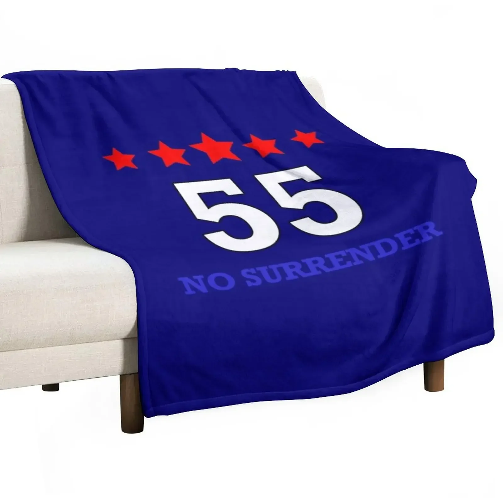 

Rangers 55 T Shirt Blue Throw Blanket Plush Cute Personalized Gift Blankets