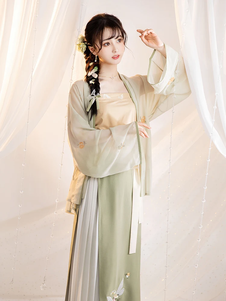 

Chinese Tranditional Dress Oriental Style Hanfu Costume Cosplay Wear Ancient Elegant Performance Clothes Photo Shot Wear