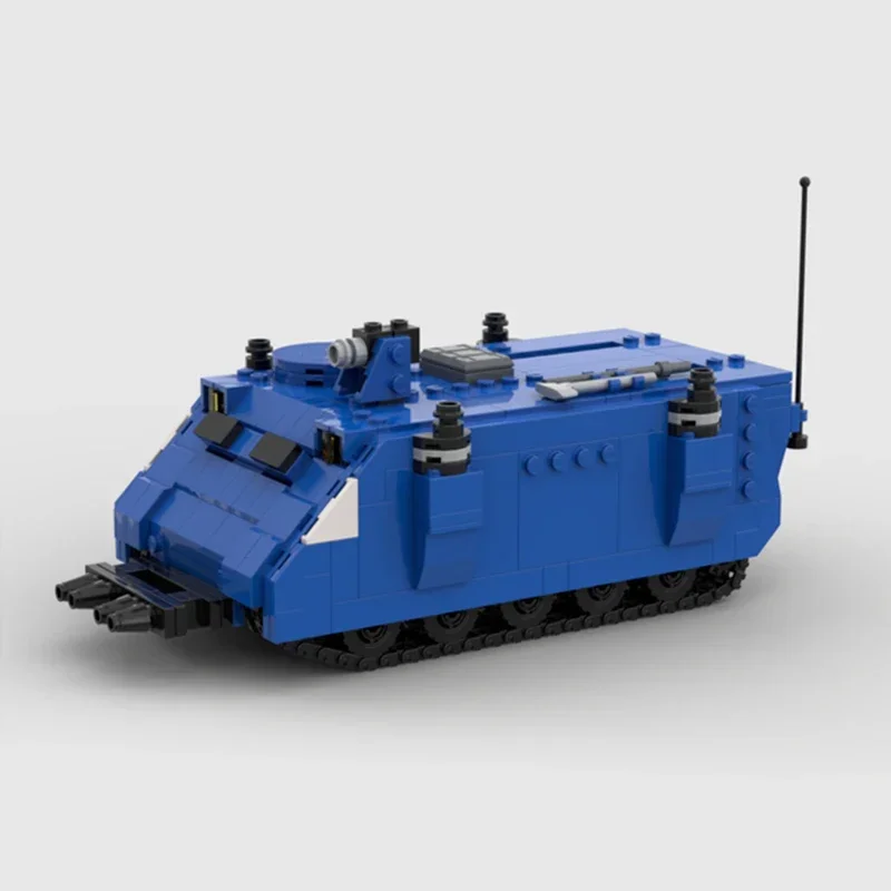 Moc Building Bricks Military Weapon Model Rhino Transport Car Technology Modular Block Gifts Toys For Children DIY Sets Assembly