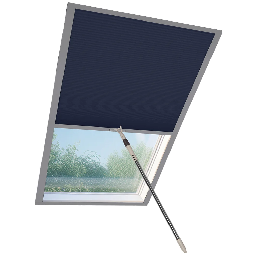 Skylight Honeycomb Blinds. Cellular insulation blocks heat & cold. Blackout & light filtering. UV protection. Cordless. Custom