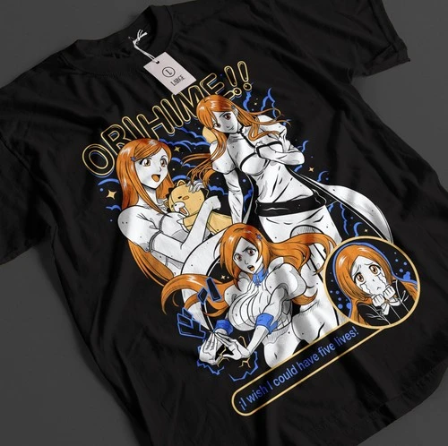 Bleach Anime Shirt Ichigo Bankai T-Shirt Byakuya Tshirt Aizen Zaraki Unisex Tee