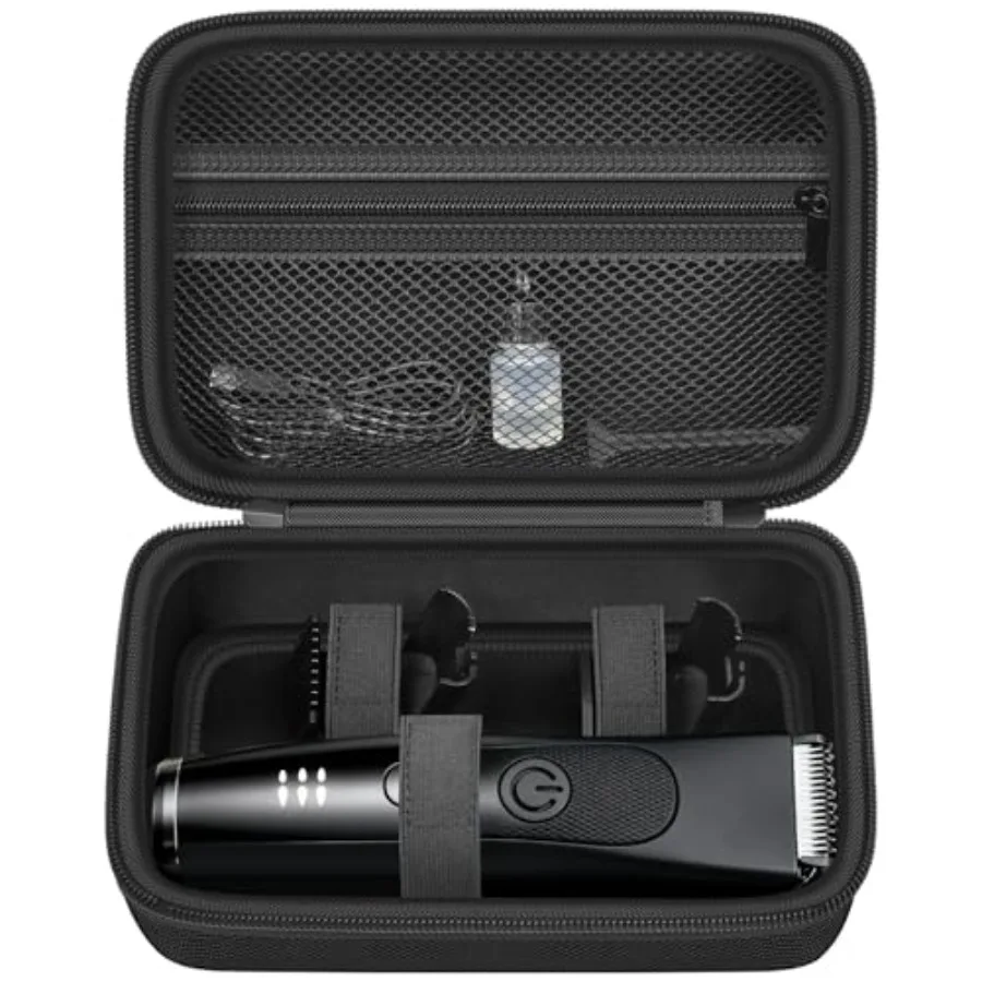 Estuche de Viaje Rígido para Recortadora de Barba MANSCAPED/Wahl/MANSPOT/SHPAVVER para Hombre, Bolsa Portátil para Afeitadora Eléctrica con Asa