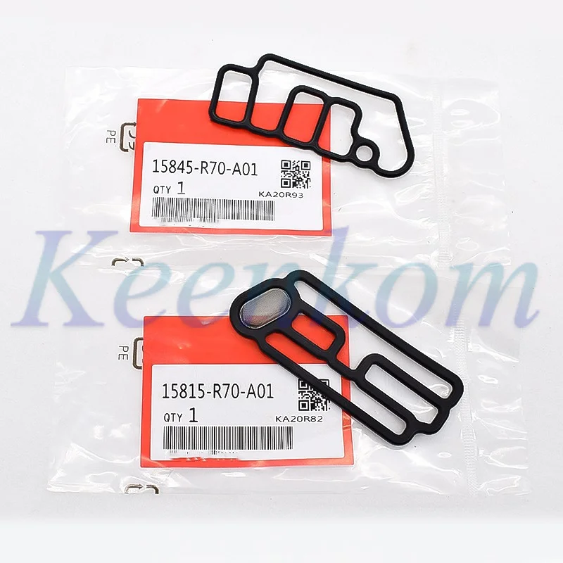 2pc Head cylinder solenoid gasket 15815-R70-A01 15845-R70-A01 VTEC Gasket for Honda 15815R70A01 15845R70A01 VTEC Gaskets Set New