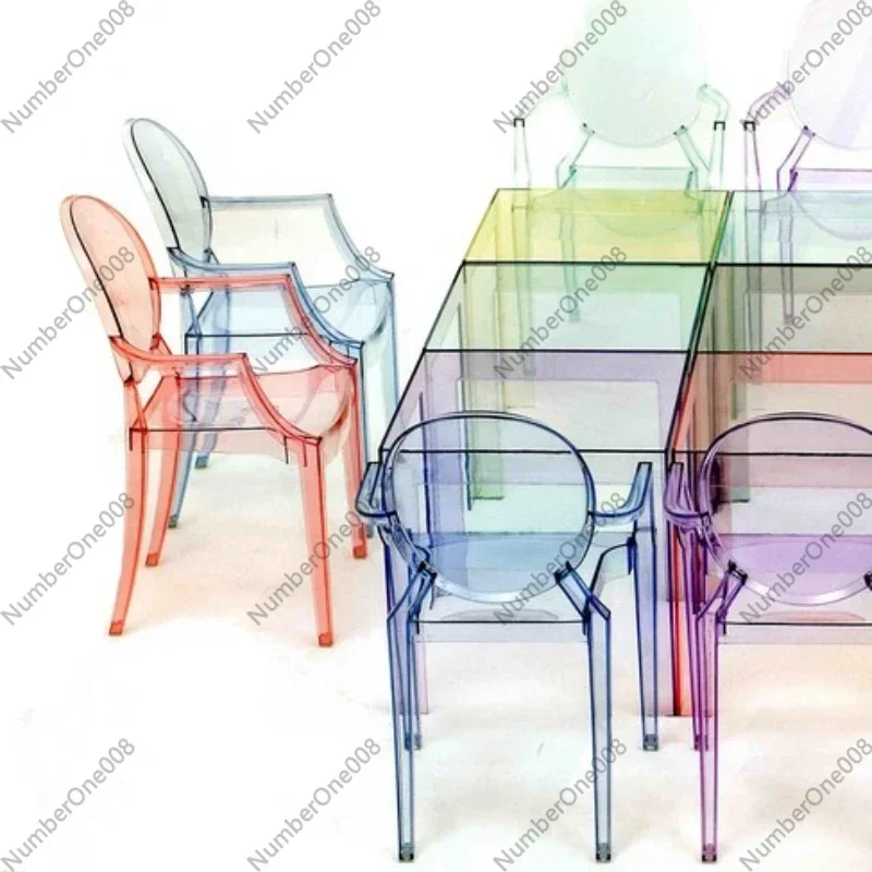 

Personal Minimalist Acrylic Chairs Prefabricated House Ghost Modern Lounge Chairs Relaxing Outdoor Muebles Home Decor SY50LC